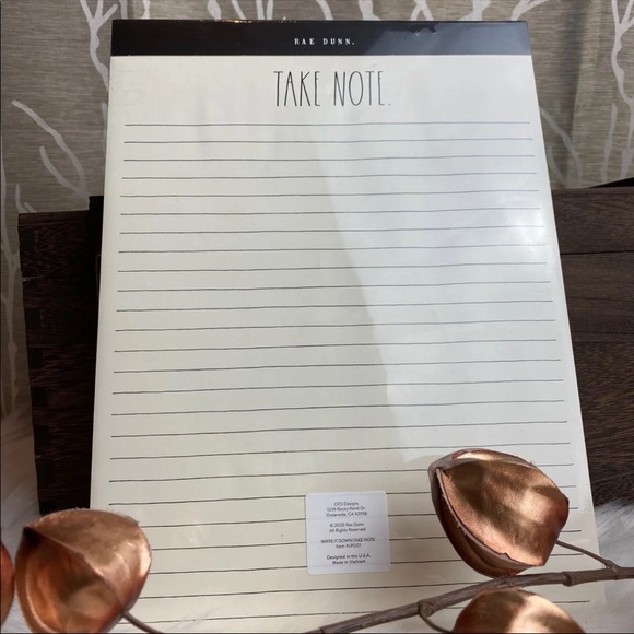 RAE DUNN TWO LEGAL SIZED NOTEPADS RD 2020 HTF VHTF - Picture 5 of 7